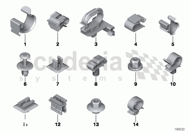 Cable Harness Fixings of Rolls Royce Rolls Royce Ghost Series I (2009-2014)