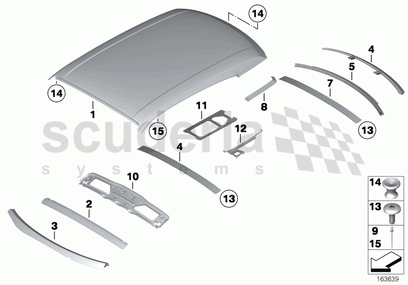 ROOF of Rolls Royce Rolls Royce Phantom Extended Wheelbase