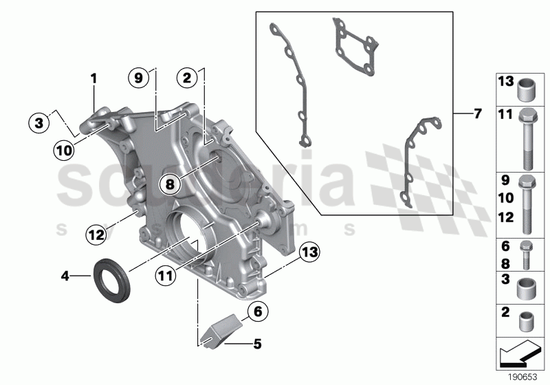 LOWER TIMING CASE of Rolls Royce Rolls Royce Phantom Extended Wheelbase