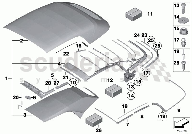 ELECTRICAL FOLDING TOP of Rolls Royce Rolls Royce Phantom Drophead Coupe