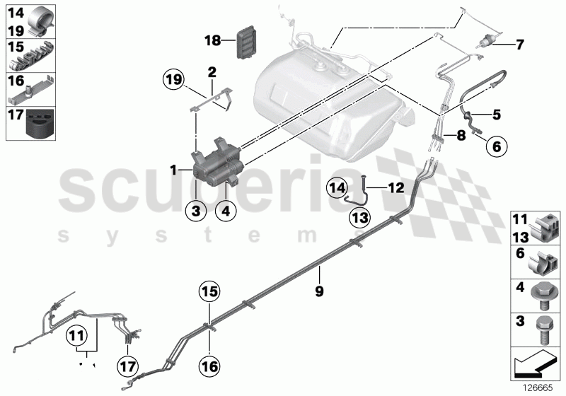 Fuel tank breather line/carbon canister of Rolls Royce Rolls Royce Phantom