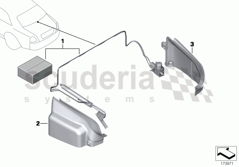 Retrofit, hydraulic trunk closure of Rolls Royce Rolls Royce Phantom