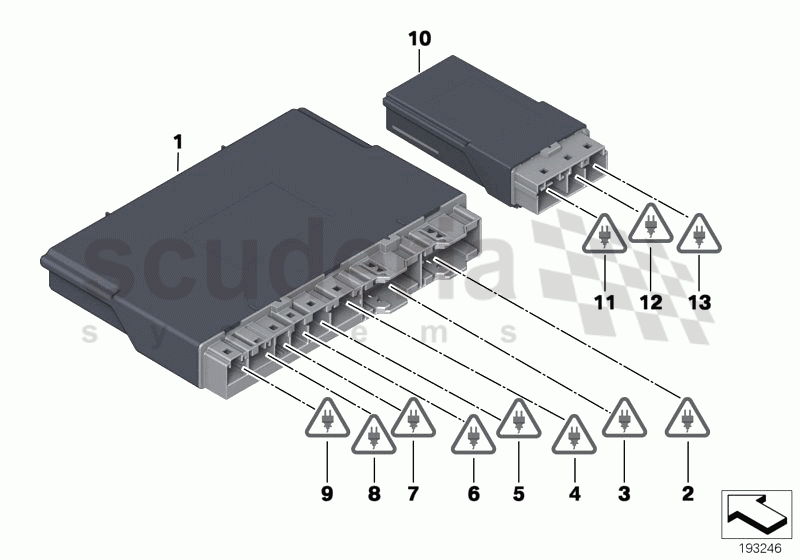 Control unit, seat module, front/rear of Rolls Royce Rolls Royce Ghost Series I (2009-2014)