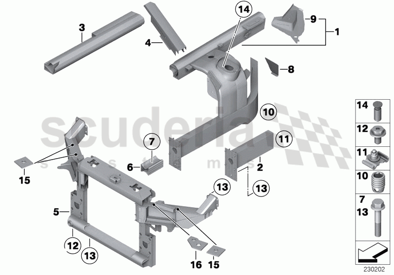 WHEELHOUSE/ENGINE SUPPORT of Rolls Royce Rolls Royce Phantom Extended Wheelbase