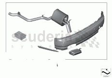 Retrofit, visible exhaust of Rolls Royce Rolls Royce Ghost Series I (2009-2014)