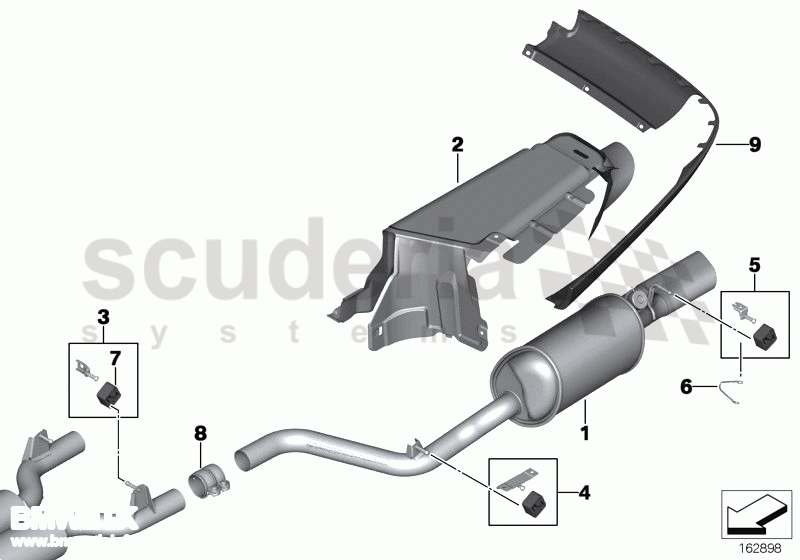 Visible exhaust of Rolls Royce Rolls Royce Phantom