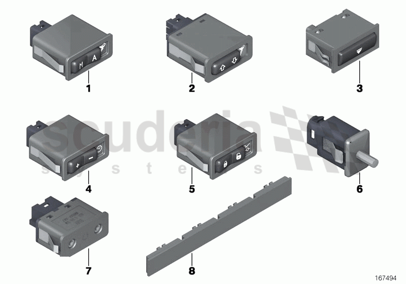 Switches/Sockets, Glovebox of Rolls Royce Rolls Royce Phantom Drophead Coupe