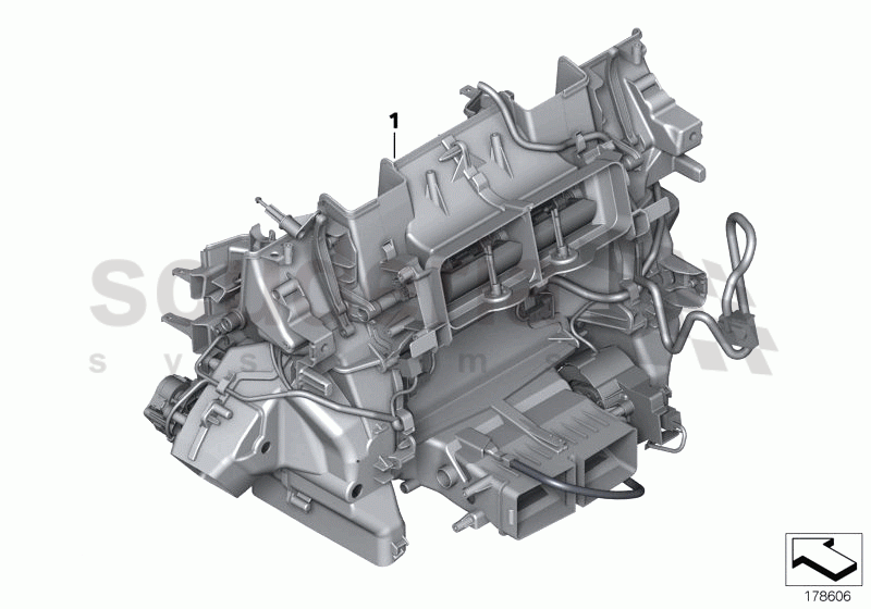 Distr. housing, air conditioner, bottom of Rolls Royce Rolls Royce Ghost Series I (2009-2014)