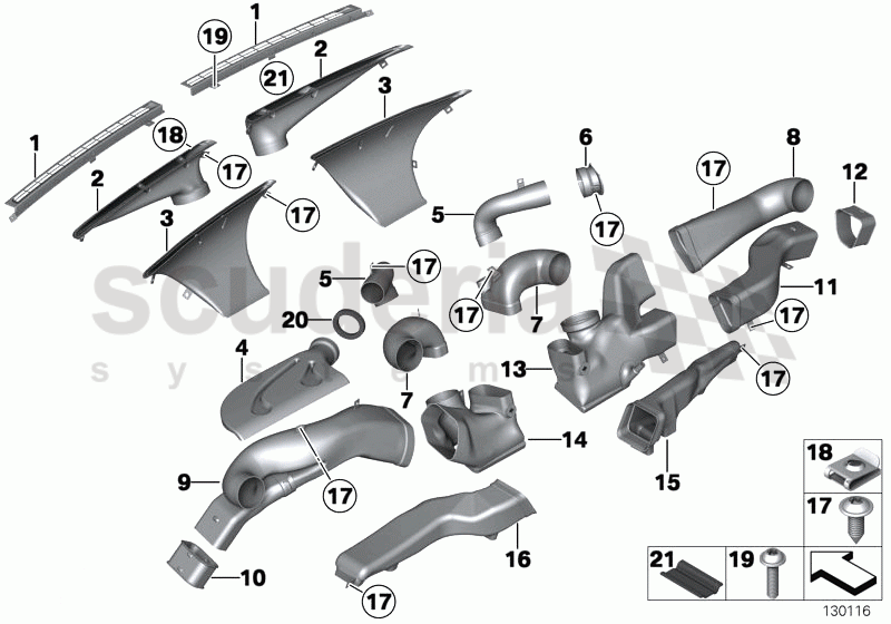 Air ducts facia of Rolls Royce Rolls Royce Phantom