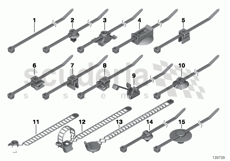 Cable strap of Rolls Royce Rolls Royce Ghost Series I (2009-2014)