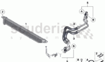 CONDUITE DU REFROIDISSEUR D'HUILE MOTEUR/REFROIDISSEUR D'HUILE