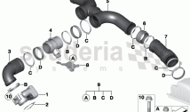 CONDUIT D'AIR, SYSTÈME D'INJECTION DE CARBURANT