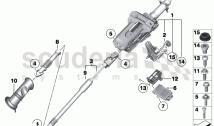 PIÈCES COMPLÉMENTAIRES, RÉGLAGE COLONNE DE DIRECTION ÉLECTR.