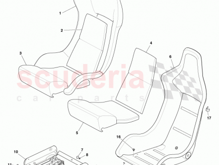 Photo of Kit Leather Cover Outer Seat assy…