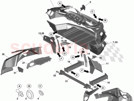 Photo of Panel Reinforced Rear Quarter RH CD33 C10514…