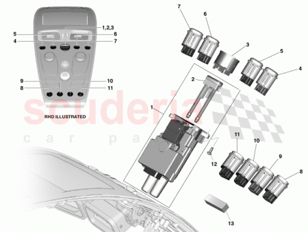 Photo of HAZARD SWITCH CD33 13A350…