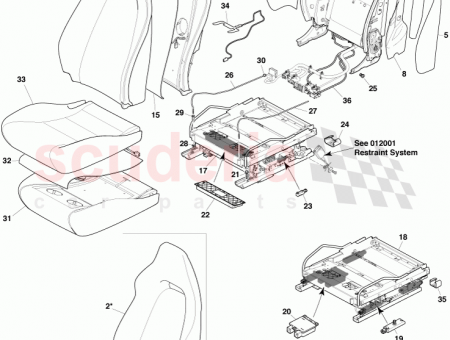 Photo of Squab assy LHS driver side…