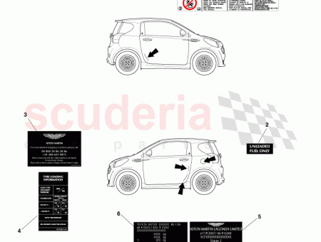 Photo of Label Toyota Manufacture AY2Y 973615…