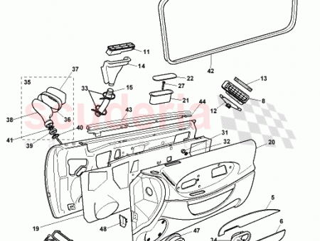 Photo of ASSY RETAINER WEATHERSTRIP RH 83…