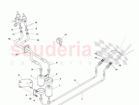 Photo of HOSE FUEL FEED ASSEMBLY RHS 34 120312…