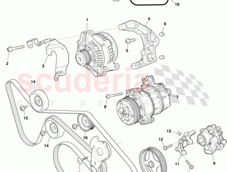 Photo of P STRG PUMP PULLEY ENGINE MOUNTED AD43 3A696…