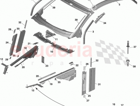 Photo of Bracket Gas Damper Mounting DD33 18178…