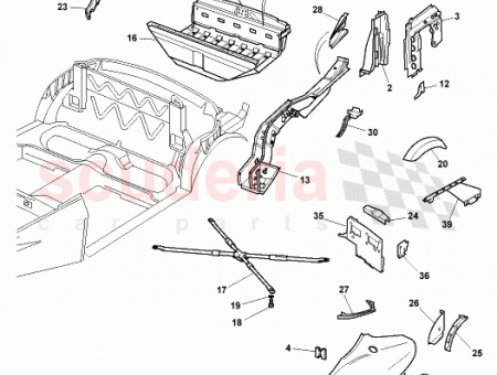 Photo of S ASSY B POST INNER LH 61…