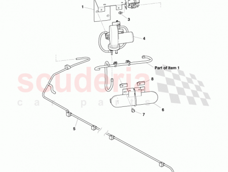 Photo of Bracket and Vacuum Pump Assembly 4G43 2C529…