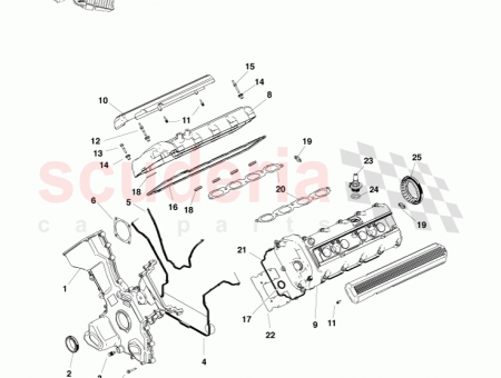 Photo of Cover cylinder head LH…