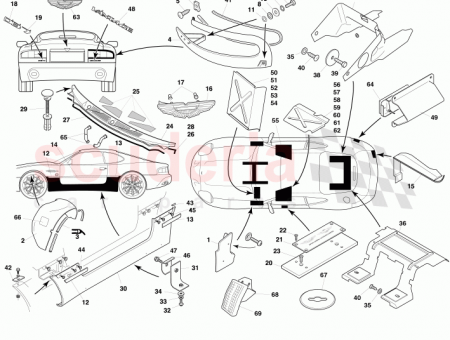 Photo of SILL PLAQUE DB7 GT 80 125345…