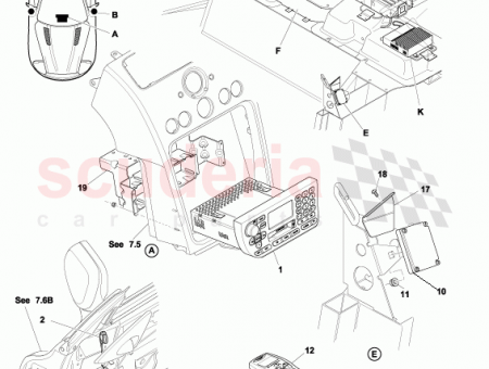 Photo of REAR SHELF BEZEL ASSY RH BLACK 3R12 375512…