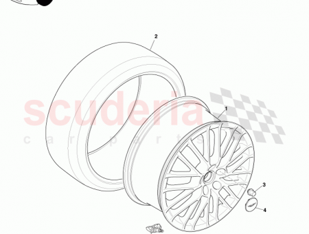 Photo of FRONT WHEEL 19in GRAPHITE D T 9G33 1007…