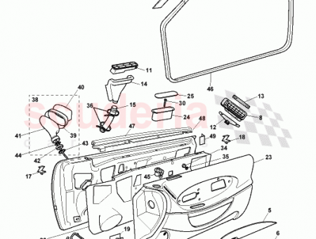 Photo of Retainer assy weatherstrip LH…