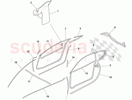 Photo of FOAM PAD DIVISION BAR DR OTR WAIST SEAL…