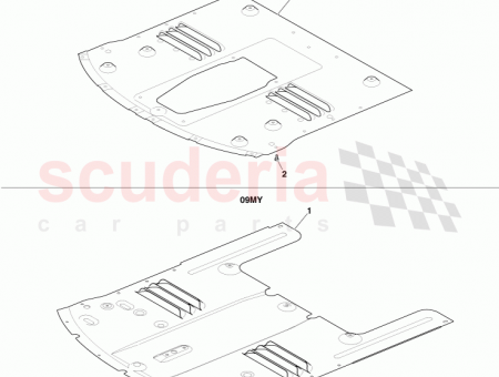 Photo of UNDERTRAY FRONT AL CONV 9G43 5E212…