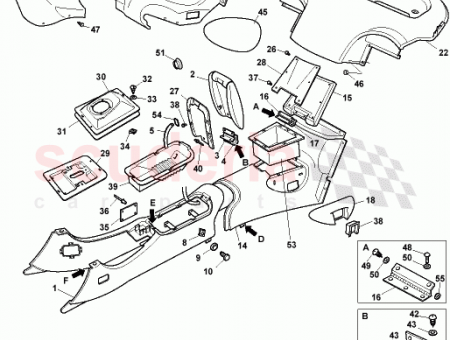 Photo of Bolster assembly complete console rear LH 8382805…