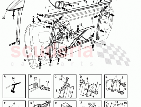 Photo of SEAL ASSY DOOR WAIST OUTER RH 77…