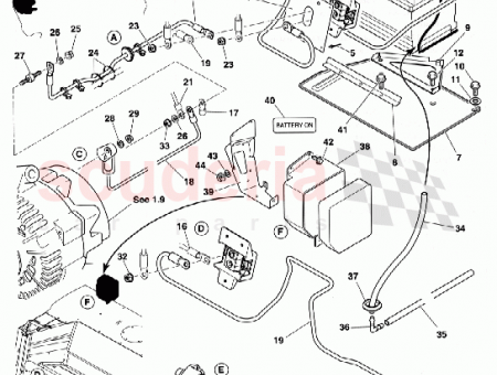 Photo of BATTERY VE REAR JUNCTION BLOCK TO BULKHEAD STUD…