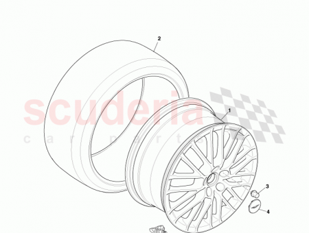 Photo of REAR WHEEL 19in GRAPHITE D T 9G33 1007…