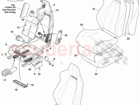 Photo of Squab Assy Front Seat Trimmed LH AD23 60137…