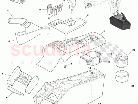 Photo of Plate Centre Console AUTO SATIN RHD AY2Y 045A67…