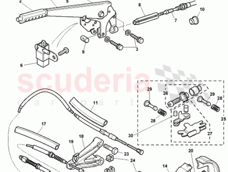 Photo of ASSY COVER HANDBRAKE LH LHD TRIMMED 83…