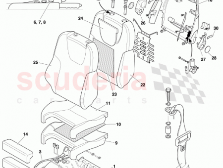 Photo of FRONT SEAT COMP ASSY UNTRIMMED LH 74 122469…