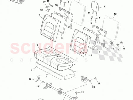 Photo of Seat Squab Cover Assy Rear LHS AY2Y 644B23…