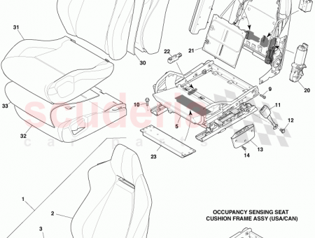 Photo of FRONT SEAT SQUAB LH COVER ASSY 7G43 64573…