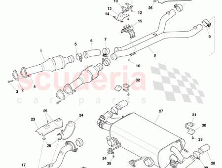 Photo of Shield Assy Exhaust System Rear Front 6G33 5G221…