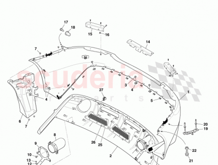 Photo of DIFF REAR BUMPER 8D33 17E955…