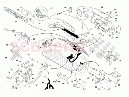 Photo of BRACKET GAS STRUT DECK LID LH 1R12 674297…