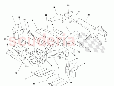 Photo of BAFFLE BODY FRONT PANEL RHD LH 8G43 015A22…