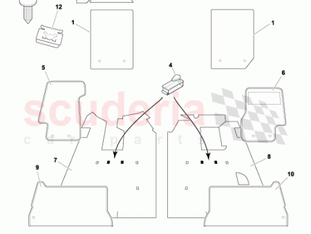 Photo of Carpet assy footwell driver…